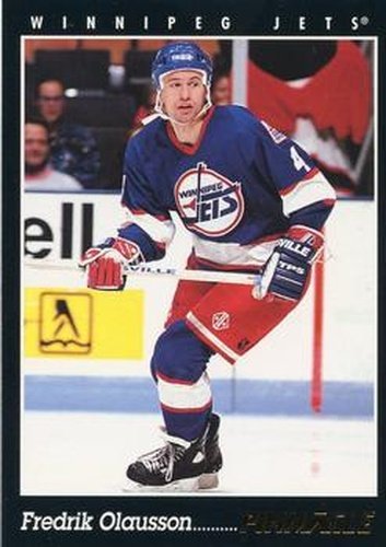 #392 Fredrik Olausson - Winnipeg Jets - 1993-94 Pinnacle Hockey