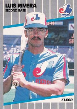 #392 Luis Rivera - Montreal Expos - 1989 Fleer Baseball