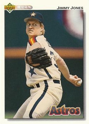 #392 Jimmy Jones - Houston Astros - 1992 Upper Deck Baseball