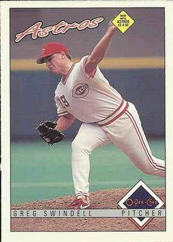 #392 Greg Swindell - Houston Astros - 1993 O-Pee-Chee Baseball