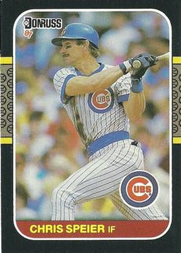 #392 Chris Speier - Chicago Cubs - 1987 Donruss Baseball