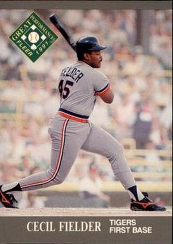 #392 Cecil Fielder - Detroit Tigers - 1991 Ultra Baseball