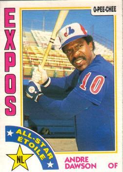 #392 Andre Dawson - Montreal Expos - 1984 O-Pee-Chee Baseball