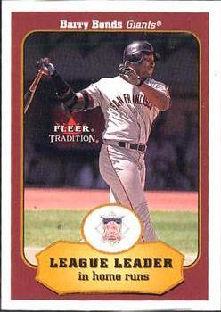 #392 Barry Bonds - San Francisco Giants - 2001 Fleer Tradition Baseball