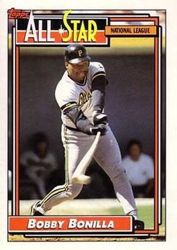 #392 Bobby Bonilla - Pittsburgh Pirates - 1992 Topps Baseball