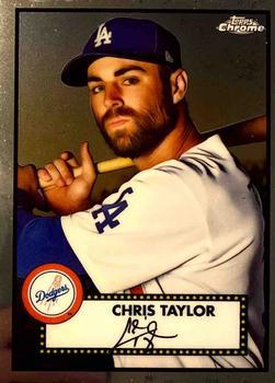 #392 Chris Taylor - Los Angeles Dodgers - 2021 Topps Chrome Platinum Anniversary Baseball