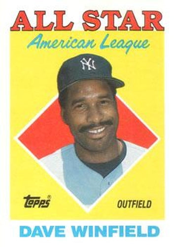 #392 Dave Winfield - New York Yankees - 1988 Topps Baseball