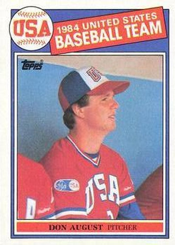 #392 Don August - USA - 1985 Topps Baseball