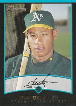 #392 Jose Ortiz - Oakland Athletics - 2001 Bowman Baseball