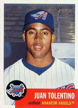 #392 Juan Tolentino - Anaheim Angels - 2002 Topps Heritage Baseball