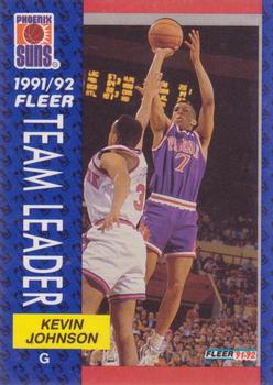 #392 Kevin Johnson - Phoenix Suns - 1991-92 Fleer Basketball