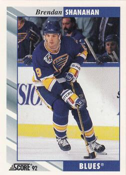 #392 Brendan Shanahan - St. Louis Blues - 1992-93 Score USA Hockey