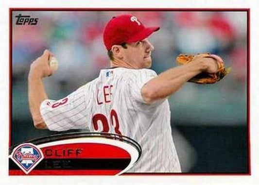 #392 Cliff Lee - Philadelphia Phillies - 2012 Topps Baseball