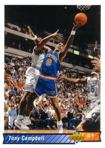 #392 Tony Campbell - New York Knicks - 1992-93 Upper Deck Basketball