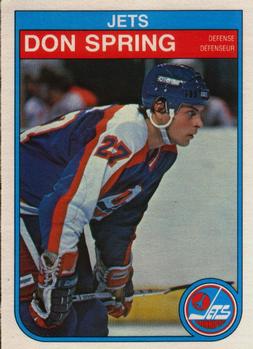 #392 Don Spring - Winnipeg Jets - 1982-83 O-Pee-Chee Hockey