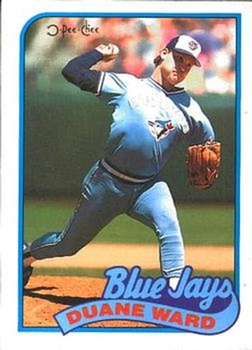 #392 Duane Ward - Toronto Blue Jays - 1989 O-Pee-Chee Baseball