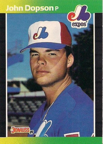 #392 John Dopson - Montreal Expos - 1989 Donruss Baseball
