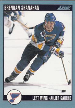 #392 Brendan Shanahan - St. Louis Blues - 1992-93 Score Canadian Hockey