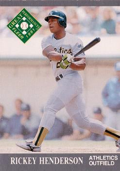 #393 Rickey Henderson - Oakland Athletics - 1991 Ultra Baseball