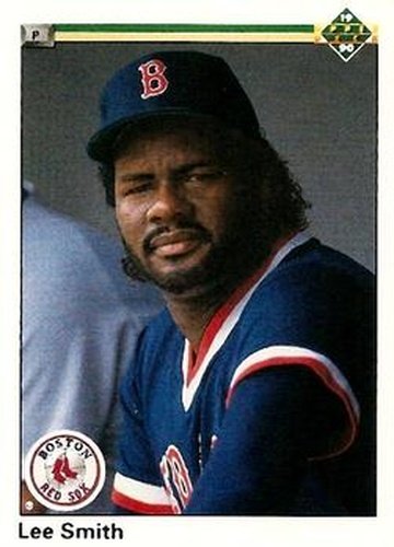 #393 Lee Smith - Boston Red Sox - 1990 Upper Deck Baseball