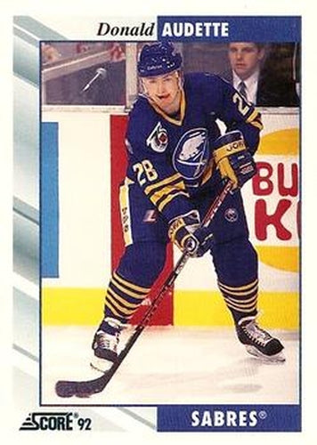 #393 Donald Audette - Buffalo Sabres - 1992-93 Score USA Hockey