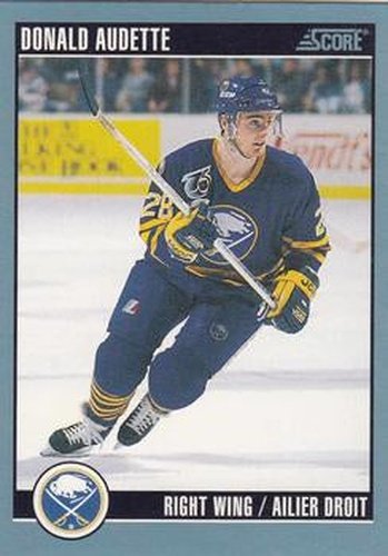 #393 Donald Audette - Buffalo Sabres - 1992-93 Score Canadian Hockey