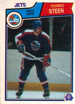 #393 Thomas Steen - Winnipeg Jets - 1983-84 O-Pee-Chee Hockey
