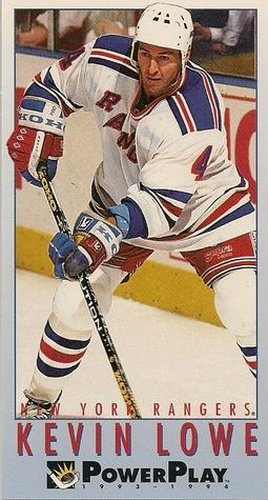 #393 Kevin Lowe - New York Rangers - 1993-94 Fleer PowerPlay Hockey