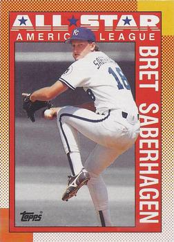 #393 Bret Saberhagen - Kansas City Royals - 1990 O-Pee-Chee Baseball