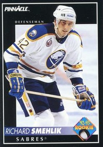 #393 Richard Smehlik - Buffalo Sabres - 1992-93 Pinnacle Canadian Hockey