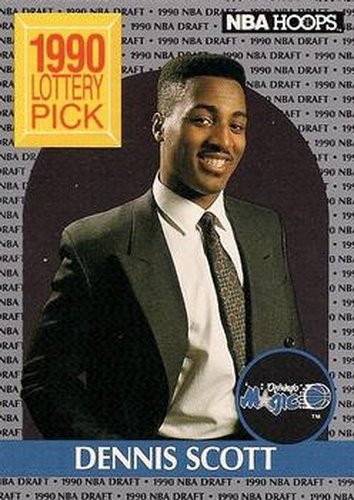 #393 Dennis Scott - Orlando Magic - 1990-91 Hoops Basketball