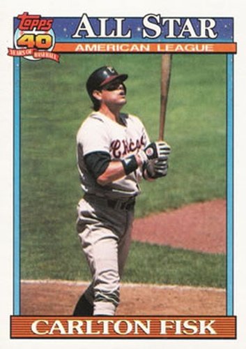 #393 Carlton Fisk - Chicago White Sox - 1991 Topps Baseball