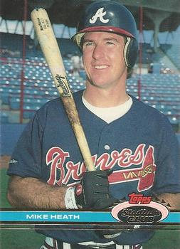#393 Mike Heath - Atlanta Braves - 1991 Stadium Club Baseball