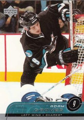 #393 Adam Graves - San Jose Sharks - 2002-03 Upper Deck Hockey