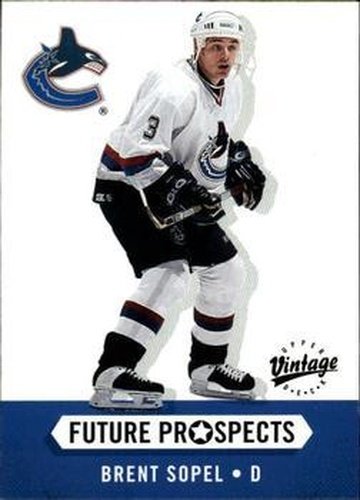 #393 Brent Sopel - Vancouver Canucks - 2000-01 Upper Deck Vintage Hockey