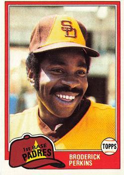 #393 Broderick Perkins - San Diego Padres - 1981 Topps Baseball