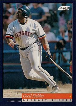 #393 Cecil Fielder - Detroit Tigers -1994 Score Baseball