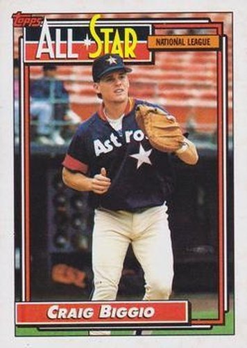 #393 Craig Biggio - Houston Astros - 1992 Topps Baseball