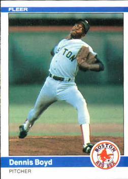 #393 Dennis Boyd - Boston Red Sox - 1984 Fleer Baseball