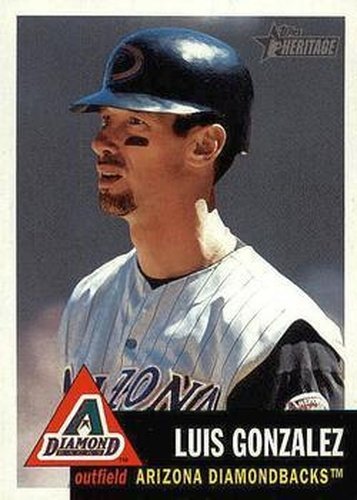 #393 Luis Gonzalez - Arizona Diamondbacks - 2002 Topps Heritage Baseball