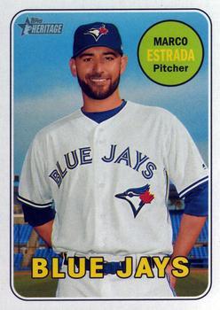 #393 Marco Estrada - Toronto Blue Jays - 2018 Topps Heritage Baseball
