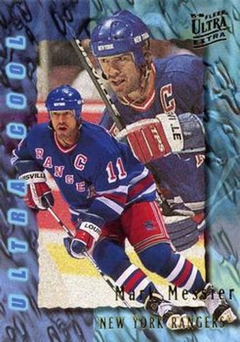 #393 Mark Messier - New York Rangers - 1995-96 Ultra Hockey