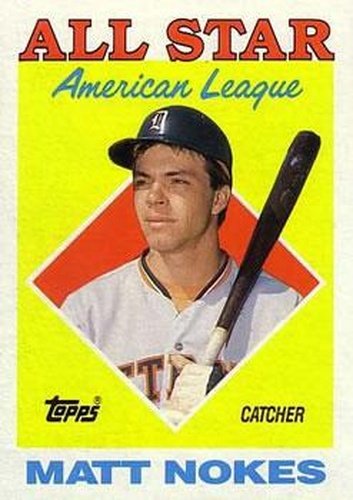 #393 Matt Nokes - Detroit Tigers - 1988 Topps Baseball