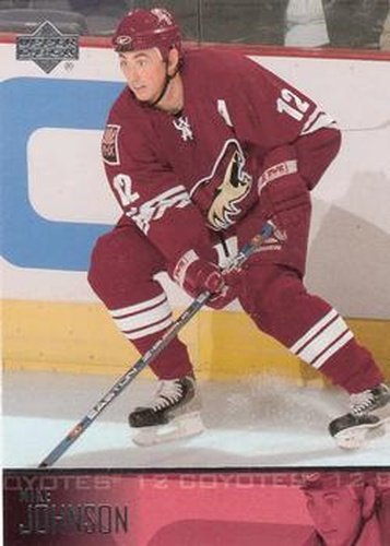 #393 Mike Johnson - Phoenix Coyotes - 2003-04 Upper Deck Hockey