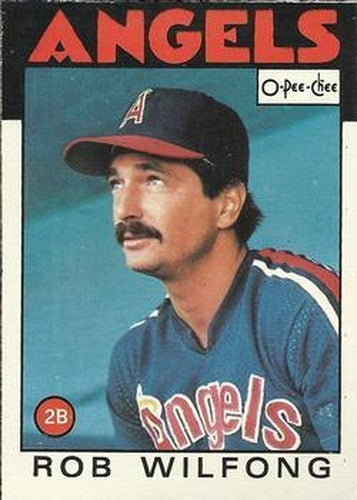 #393 Rob Wilfong - California Angels - 1986 O-Pee-Chee Baseball