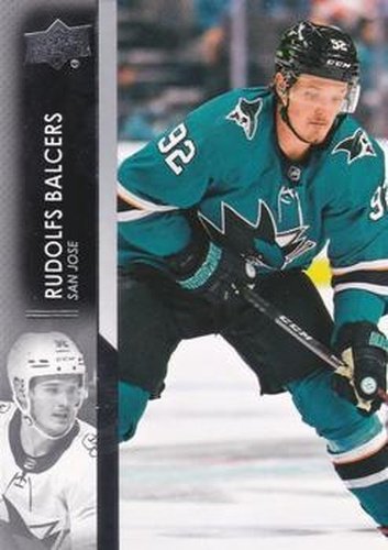 #393 Rudolfs Balcers - San Jose Sharks - 2021-22 Upper Deck Hockey