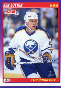 #393 Ken Sutton - Buffalo Sabres - 1991-92 Score American Hockey