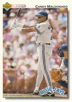 #393 Candy Maldonado - Toronto Blue Jays - 1992 Upper Deck Baseball