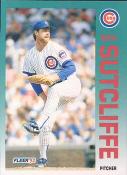 #393 Rick Sutcliffe - Chicago Cubs - 1992 Fleer Baseball