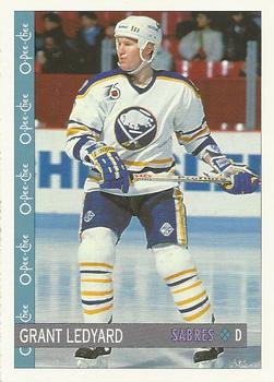 #393 Grant Ledyard - Buffalo Sabres - 1992-93 O-Pee-Chee Hockey